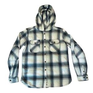 CARHARTT Women Hooded Plaid Flannel Shirt XS Gorpcore Workwear Utility Outdoors